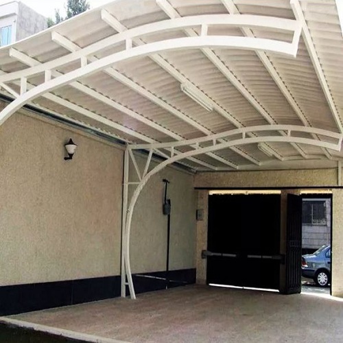 قیمت سقف شیروانی شیبدار ورق UPVC سقف پارکینگ