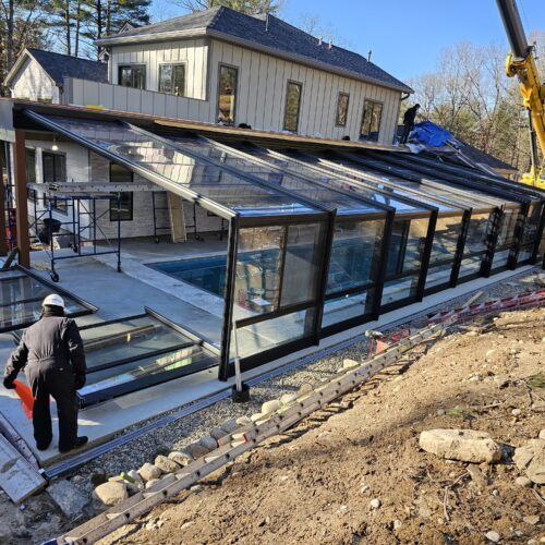 اجرای سقف استخر در تهران